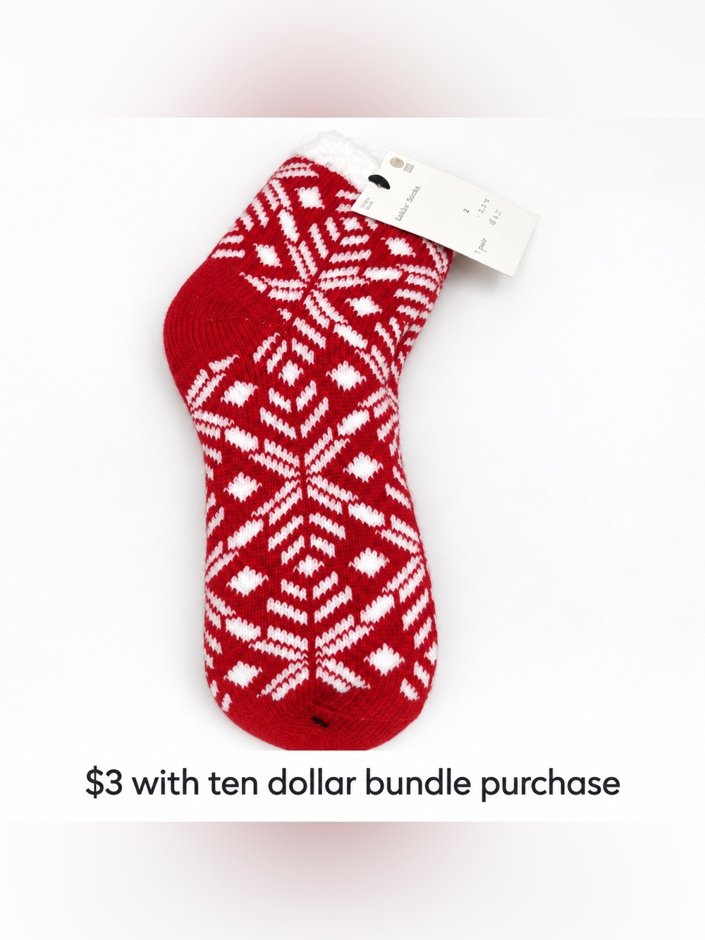 A new day Red Festive Socks - NWT